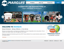 Tablet Screenshot of marquisdistributors.com